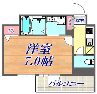 エスリード神戸元町ヒルズ【5階】の間取り