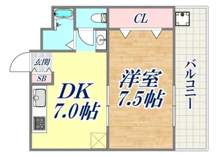 ファミリーハイツ永沢【4階】の間取り