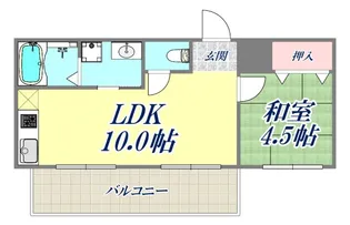 ルシェール新神戸【4階】の間取り