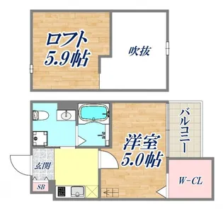 ルミエ神戸西【1階】の間取り