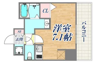 ファステート神戸サルビア【7階】の間取り