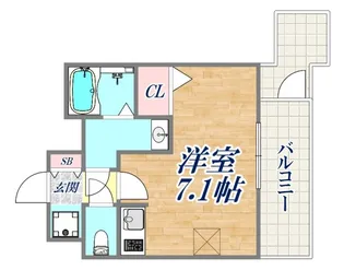 ファステート神戸サルビア【7階】の間取り