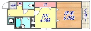スタッツア神戸【4階】の間取り