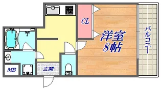 ラ・コート・ドール新神戸【1階】の間取り