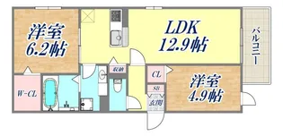 ブリランテ三川口町【1階】の間取り