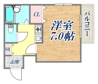 18Kasugano【5階】の間取り