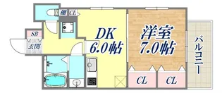 ワコーレ六甲道オービット2【3階】の間取り
