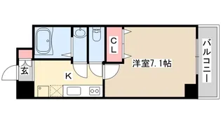 アドバンス三宮6クレスト【8階】の間取り