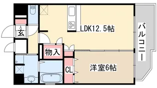 プレサンスみなと元町駅前【12階】の間取り