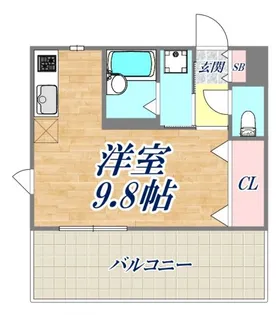 シャーメゾン湊川【2階】の間取り
