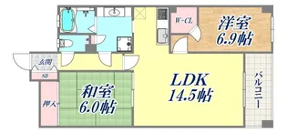 甲南山手ガーデンハウス【3階】の間取り