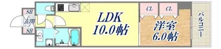 メルディアキューブ新長田【4階】の間取り
