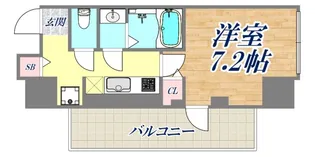 アプリーレ三宮イースト【7階】の間取り