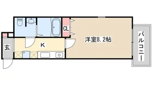 ダイドーメゾン神戸元町【2階】の間取り