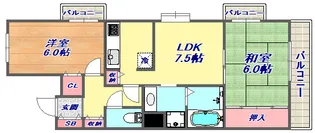 アプリーレ北青木【2階】の間取り