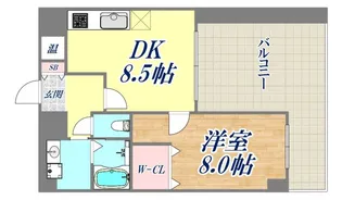 ヴィラ神戸7【5階】の間取り