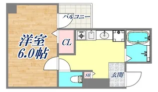 S-FORT神戸三宮北【9階】の間取り