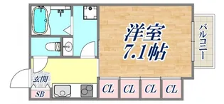 アンリーヴ北野【3階】の間取り