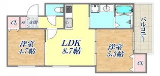 ヤーナパレス ノース【2階】の間取り