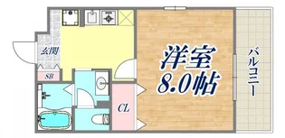 ヴァンテアン・カルモ【1階】の間取り