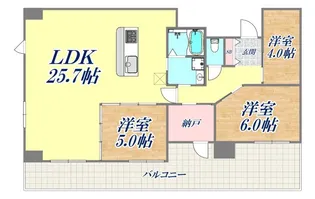 エステムプラザ神戸元町・海岸通【14階】の間取り