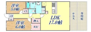 キャナルビスタアーバンコンフォート【1階】の間取り
