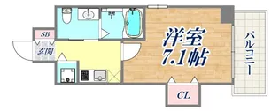 ビエント花隈【5階】の間取り