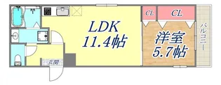 フジパレス兵庫駅南【2階】の間取り