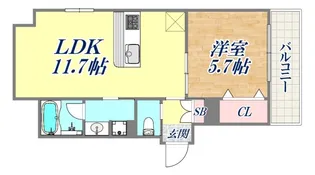 Avenir旭ヶ丘【2階】の間取り