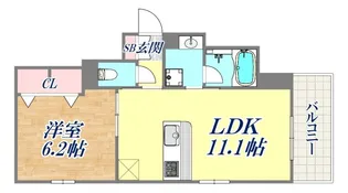 Avenir旭ヶ丘【1階】の間取り