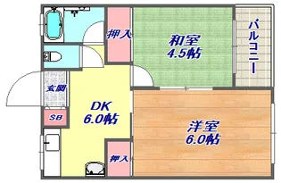 マツヤパークマンション【3階】の間取り