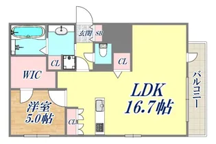 2LDKの間取り画像