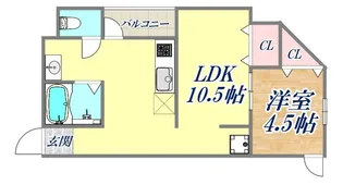 お福ビル【3階】の間取り