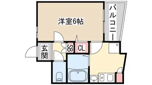 ラナップスクエア神戸県庁前【2階】の間取り