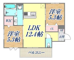 エルフォルク新神戸【2階】の間取り