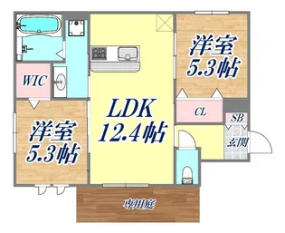 エルフォルク新神戸【1階】の間取り