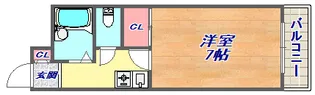 HU岩屋ハイツ【1階】の間取り
