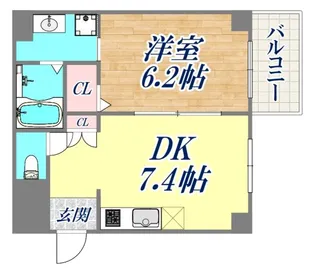 中天マンション【1階】の間取り