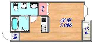 ワコーレ城内【1階】の間取り
