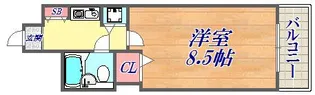 ライオンズプラザオータニ神戸【6階】の間取り