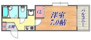 エスリード三宮フラワーロード【5階】の間取り
