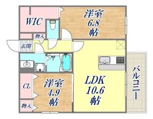 サンパティーク東町【1階】の間取り