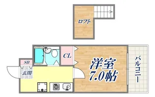エル・マール東須磨【1階】の間取り