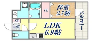 SDグランツ神戸駅前【701号室】の間取り