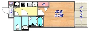 プレサンスKOBEアモーレ【5階】の間取り