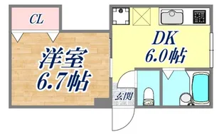 サニー神戸【4階】の間取り
