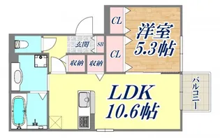グリーンビラ高取山【3階】の間取り