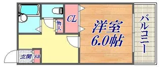 リバーサイド山手A棟【2階】の間取り