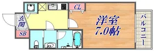 アスヴェル神戸ハーバーサイド【8階】の間取り