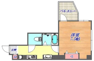 シティスパイヤ神戸元町2【11階】の間取り